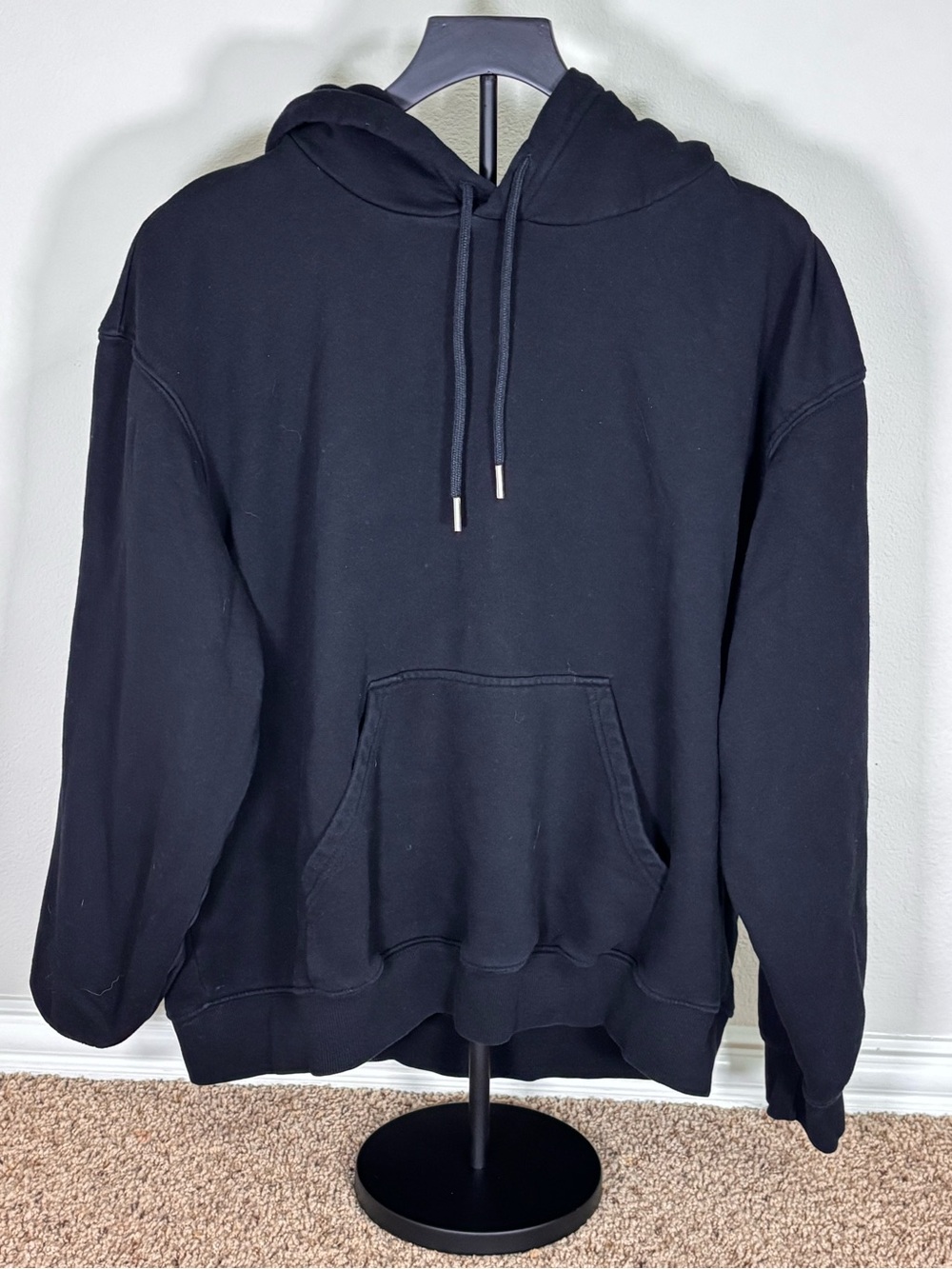 H&M Black Oversized Pullover Hoodie L/XL